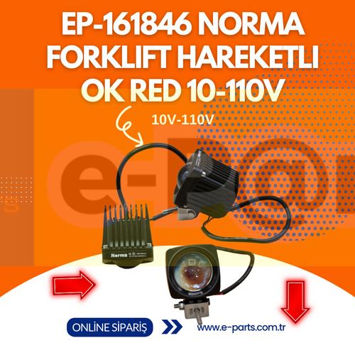 EP-161846 NORMA Forklift Kırmızı Ok Güvenlik Işığı (10-110V)