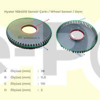 Hyster 1684510 Sensör Çarkı - Wheel Sensor 